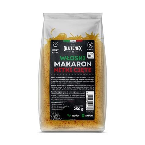 Glutenex włoski makaron bezglutenowy nitki cięte 13175355227