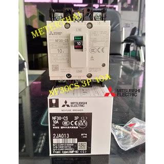 MITSUBISHI MCCB NF30 CS 3P 10A เบรคเกอรมตซบชแท Shopee Thailand