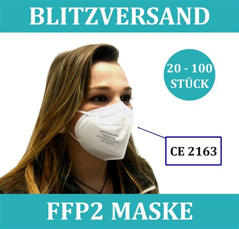 FFP2 Atem Schutzmaske Mundschutz 5 Lagig Mund Nasen Schutz Maske CE