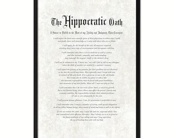 Maimonides Medical Oath Canvas Print With Picture Frame Home Etsy