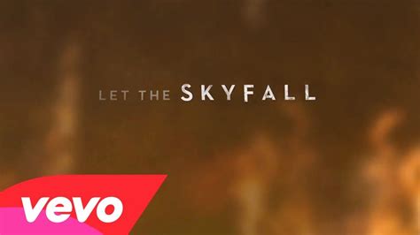 Adele - Skyfall (Lyric Video), via YouTube. | Adele skyfall lyrics ...