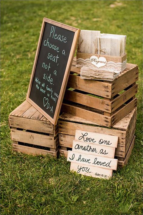 36 Rustic Wooden Crates Wedding Ideas Wedding Forward Rustic