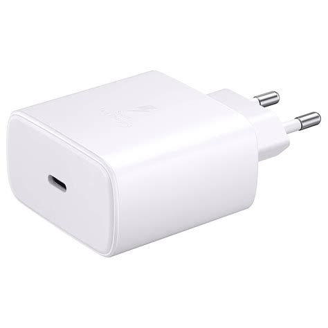 45W SAMSUNG KOSTKA SZYBKA ŁADOWARKA SIECIOWA ADAPTER USB C 45W BIAŁA