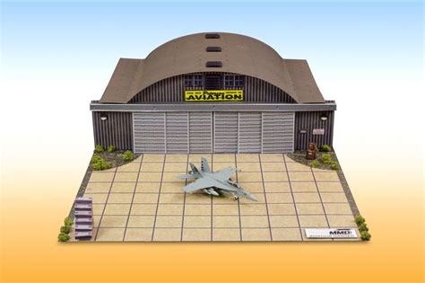 Airplane Hanger Photo Real Scale Building Kit Is A Complete Scale