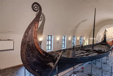 Oslo Noruega 19 De Outubro De 2019 Viking Drakkar No Museu Viking Em