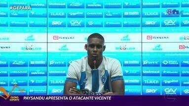 Globo Esporte Pa Paysandu Apresenta O Atacante Vicente Uma Das