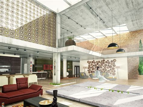 Caribbean Villa, Interior Design, Malabo, Eq. Guinea :: Behance