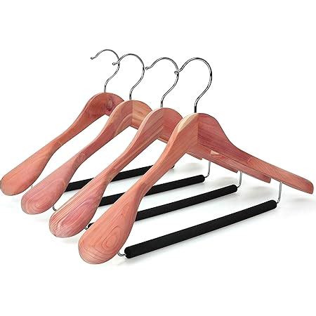 Amazon Luxury Wide Shoulder Wooden Hangers 2 Pack With Locking