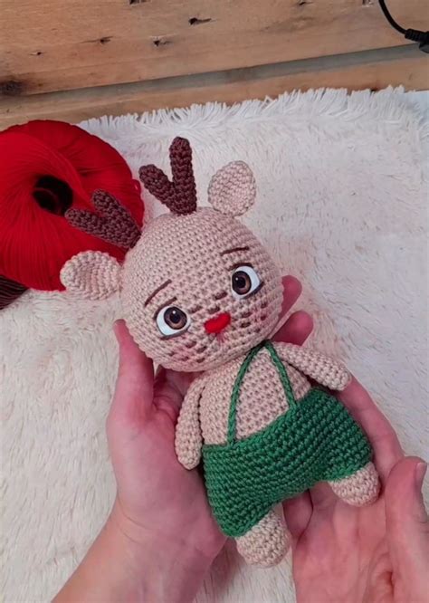 Receita Rena Baby De Amigurumi Elo Produtos Especiais