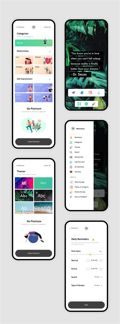 Motivational Quotes App on Behance