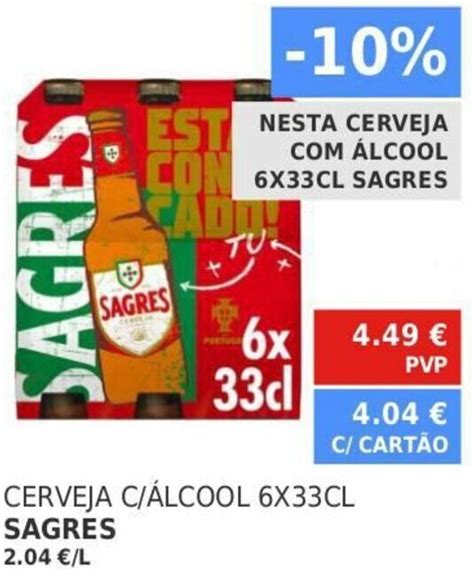 Promo O Cerveja C Lcool X Cl Sagres Em Minipre O