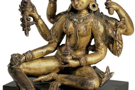 Global Nepali Museum A Gilt Copper Figure Of Vasudhara Global