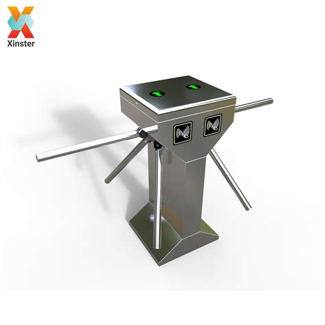 High Security 3 Arm Access Control Tripod Turnstile Barrier Gate RFID