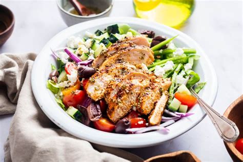 Grilled Chicken Greek Salad Slender Kitchen