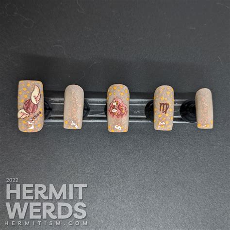 Zodiac Collection Virgo Nail Art Hermit Werds