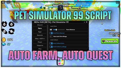 Pet Simulator Script Hack Auto Farm Coins Auto Farm Quest Op