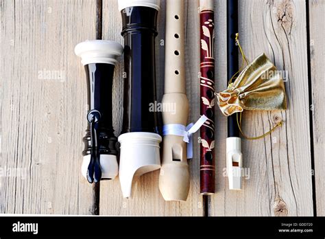 Flutes Of Various Types Stock Photo Alamy