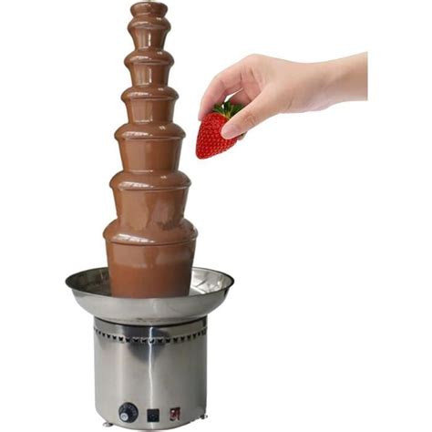 Niveaux Machine Commerciale De Fontaine De Chocolat Acier