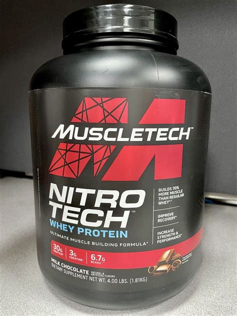 Muscletech Nitro Tech Whey Protein Milk Chocolate Lbs Exp