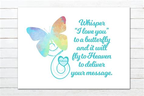 Whisper I Love You To A Butterfly Personalized Memorial Etsy