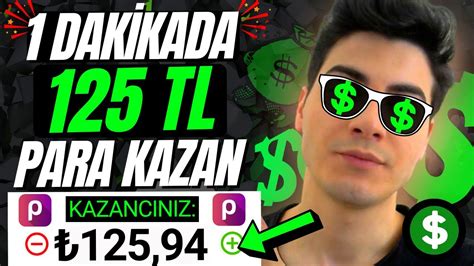 1 DAKİKADA 7 DOLAR PARA KAZAN ÖDEME KANITLI İnternetten Para