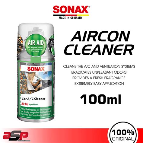 Sonax Air Aid Car Aircon Cleaner Symbiotic Ac Cleaner Ml Shopee