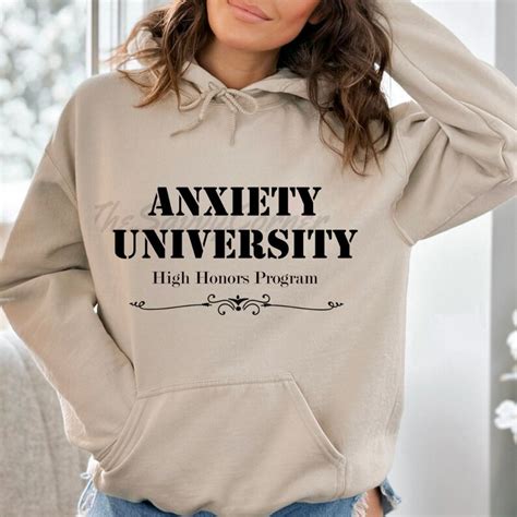 Anxiety University High Honors Program Anxiety Shirt Mental Health