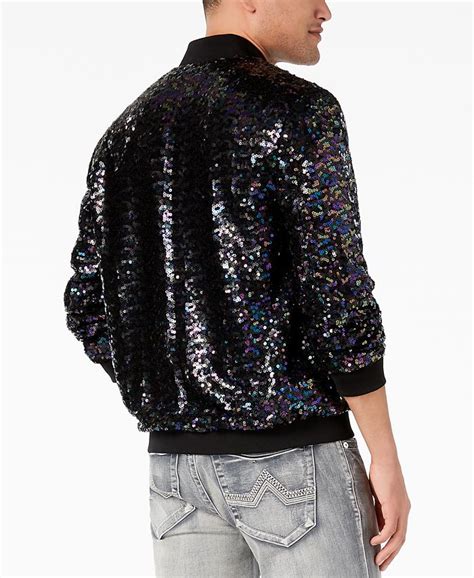 Inc International Concepts Inc Mens Sequin Bomber Jacket Created