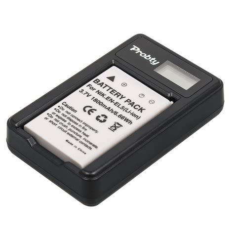 Probty Bater A Enel De Piezas Cargador Usb Lcd Para Nikon P P