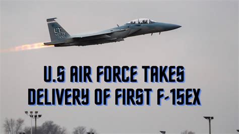 U.S Air Force takes delivery of first F-15EX Fighter jet - YouTube