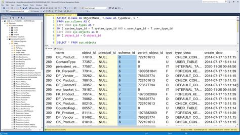 Listing Columns Using Sys Columns And Creating A SELECT Statement