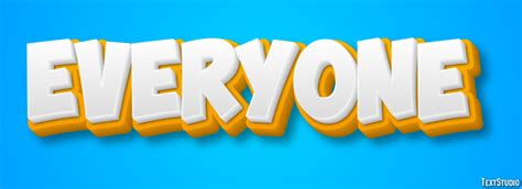 Everyone Text Effect and Logo Design Word