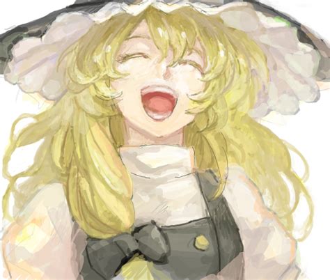 Safebooru Blonde Hair Closed Eyes Drawr Eyes Closed Hat Kirisame