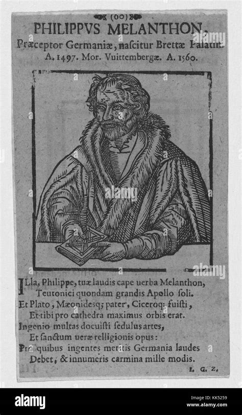 Retrato En Madera De Philip Melanchthon Un Reformador Alem N