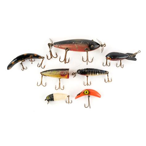 At Auction: (7) Assorted Antique Fishing Lures