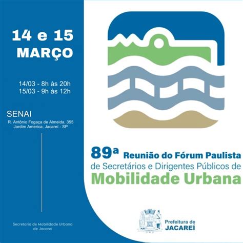 Jacareí Sedia Fórum Paulista De Mobilidade Urbana Entre Quinta 14 E