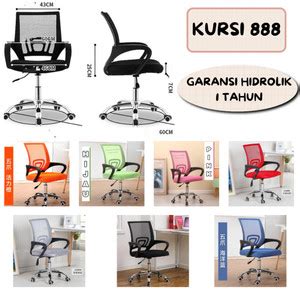 Jual New Kursi Kerja Luxes Kursi Jaring Hidrolik Kursi Kantor Staff