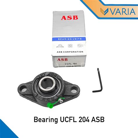 Jual Bearing Laher Pillow Block Duduk UCFL 204 As 20 Mm ASB Shopee