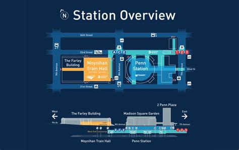 Penn Station Location Map