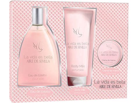 Coffret Aire Sevilla La Vida Es Bella Edt 150 Ml Creme Hidrante