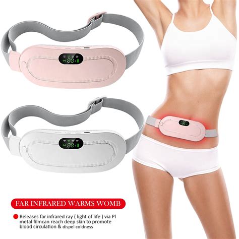 Electric Abdomen Heating Waist Belt Massager Menstrual Cramp Reliever