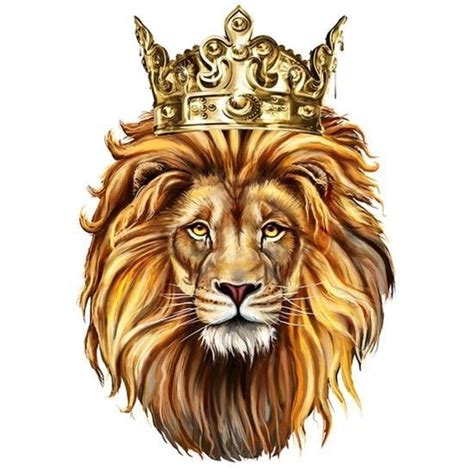 A Drawing Of A Lion With A Crown On It S Head And The Words King