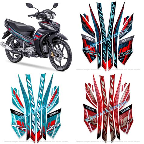 Stiker Striping Lis Les Body Motor Jupiter Z Standar Full Set