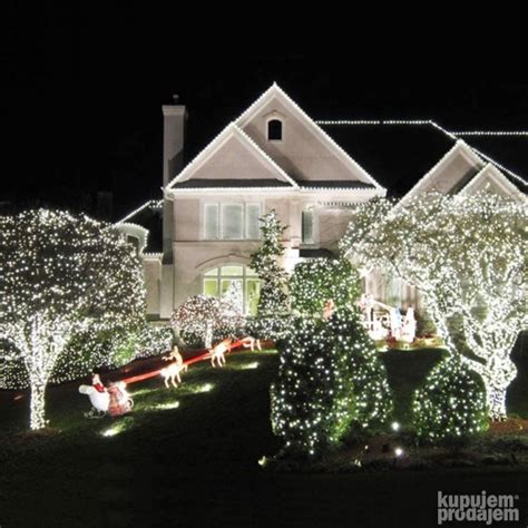 Led novogodišnje sijalice lampice vodootporne 50 metara BELA