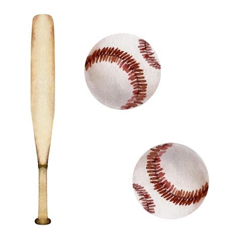 Vintage Baseball Bat And Textured Baseballs Jiffy Designs