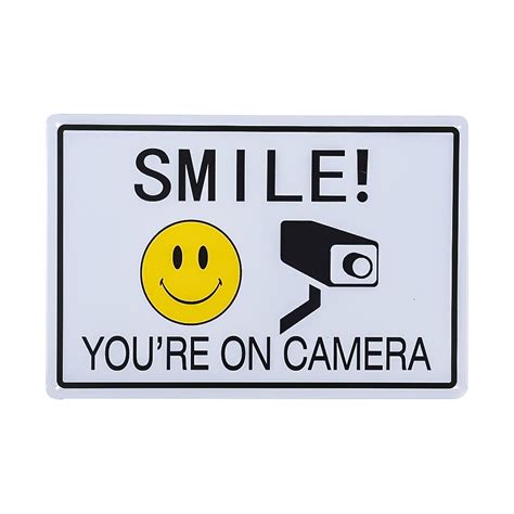 Free Printable Smile You Re On Camera Sign Printable Printable Word