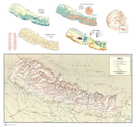 Large Detailed Administrative Divisions Map Of Nepal 1968 Nepal Porn Sex Picture