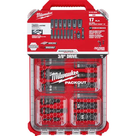 Milwaukee Shockwave Impact Duty Piece Sae Packout Socket Set