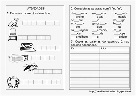 Plano De Aula E Atividades De Ortografia R Ou Rr Mundinho Da Crian A