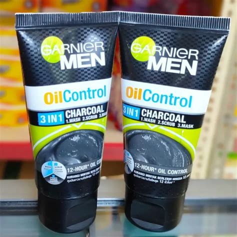 Garnier Men Oil Control 3in1 Charcoal 50 Ml Facial Foam 3 In 1